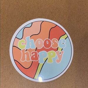 🌈20/$12🌈 Colorful 'Choose Happy' Sticker